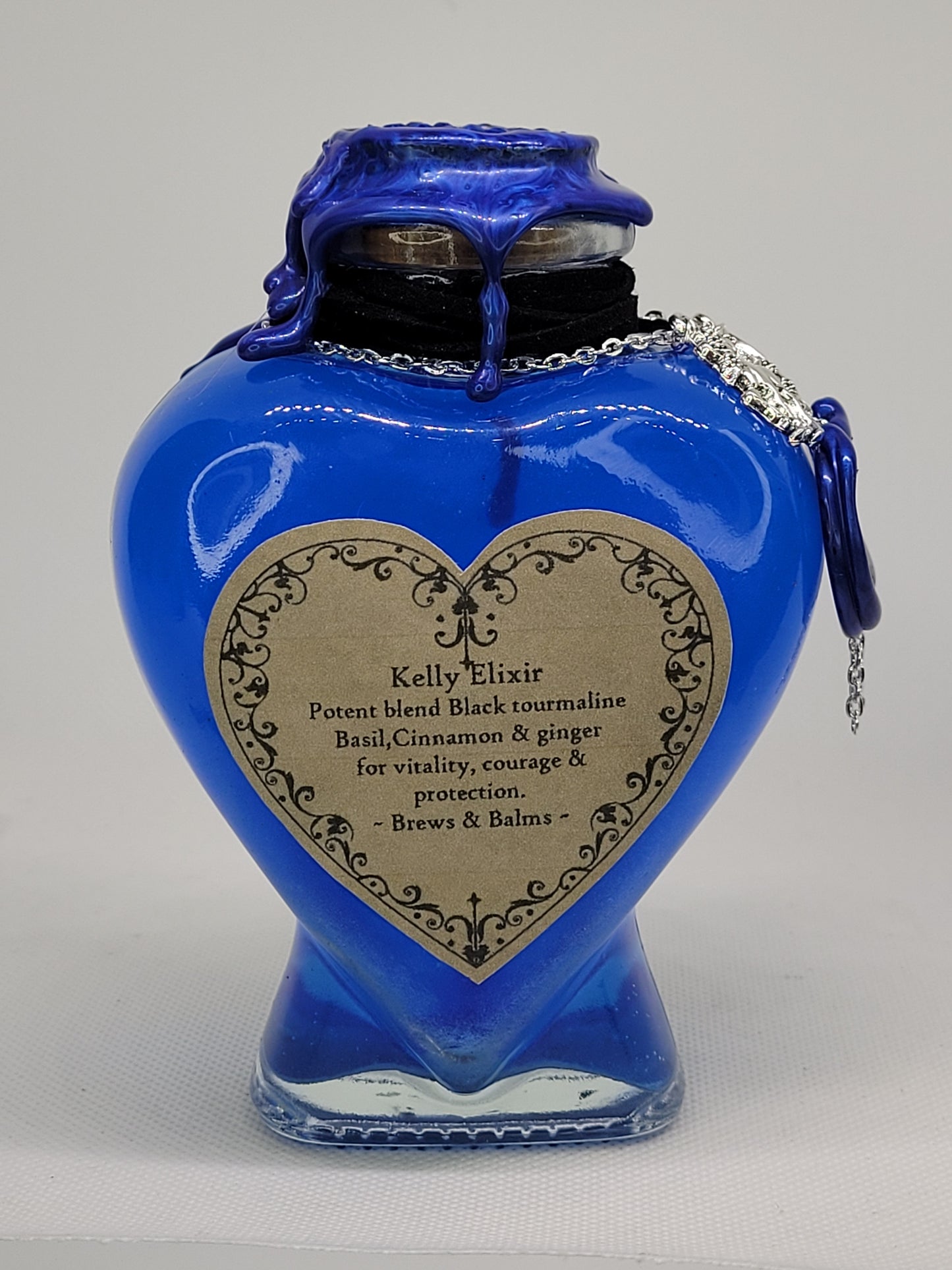 Custom Made Decorative Elixir Brew Bottle Heart Shaped