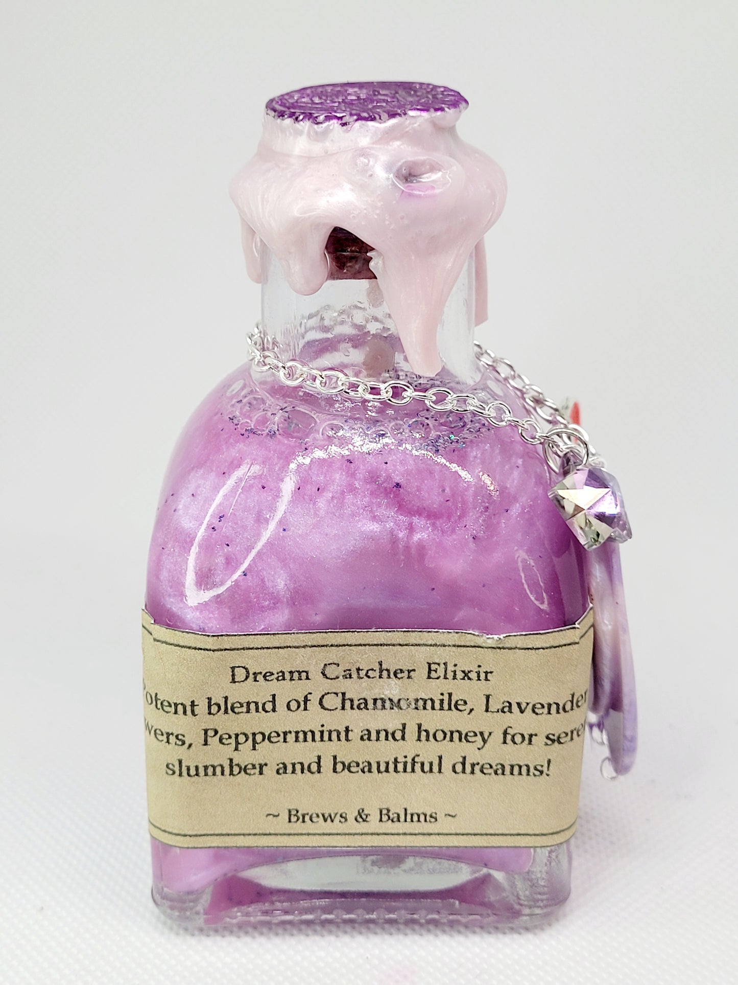 Dream Catcher Decorative Potion Bottle Pink