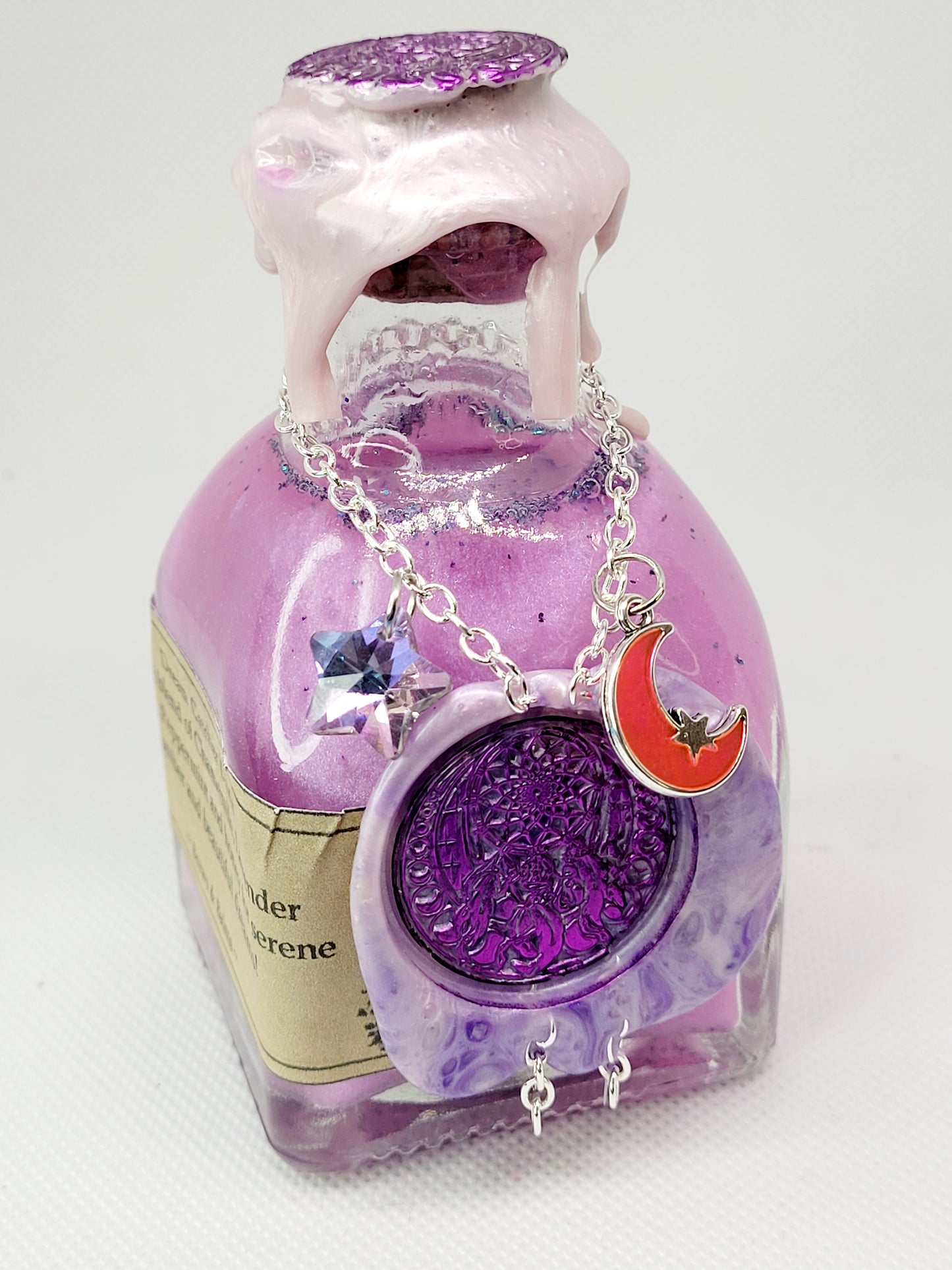 Dream Catcher Decorative Potion Bottle Pink