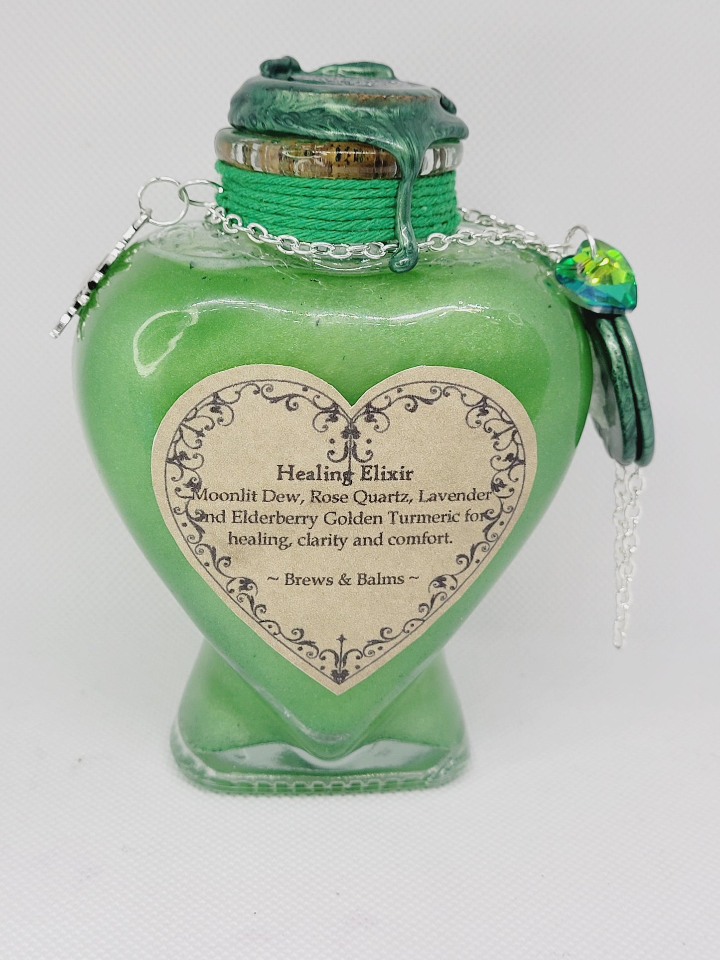 Decorative Green Healing Color Changing Bottle Style A