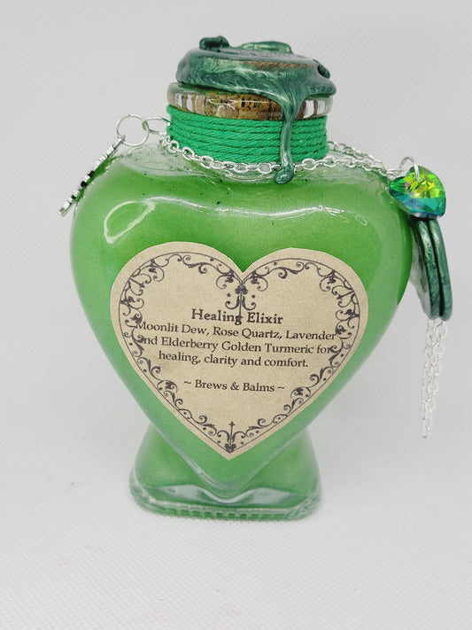 Decorative Green Healing Color Changing Bottle Style A