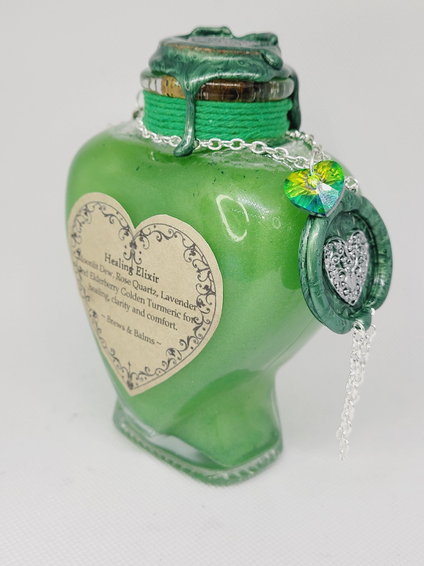 Decorative Green Healing Color Changing Bottle Style A