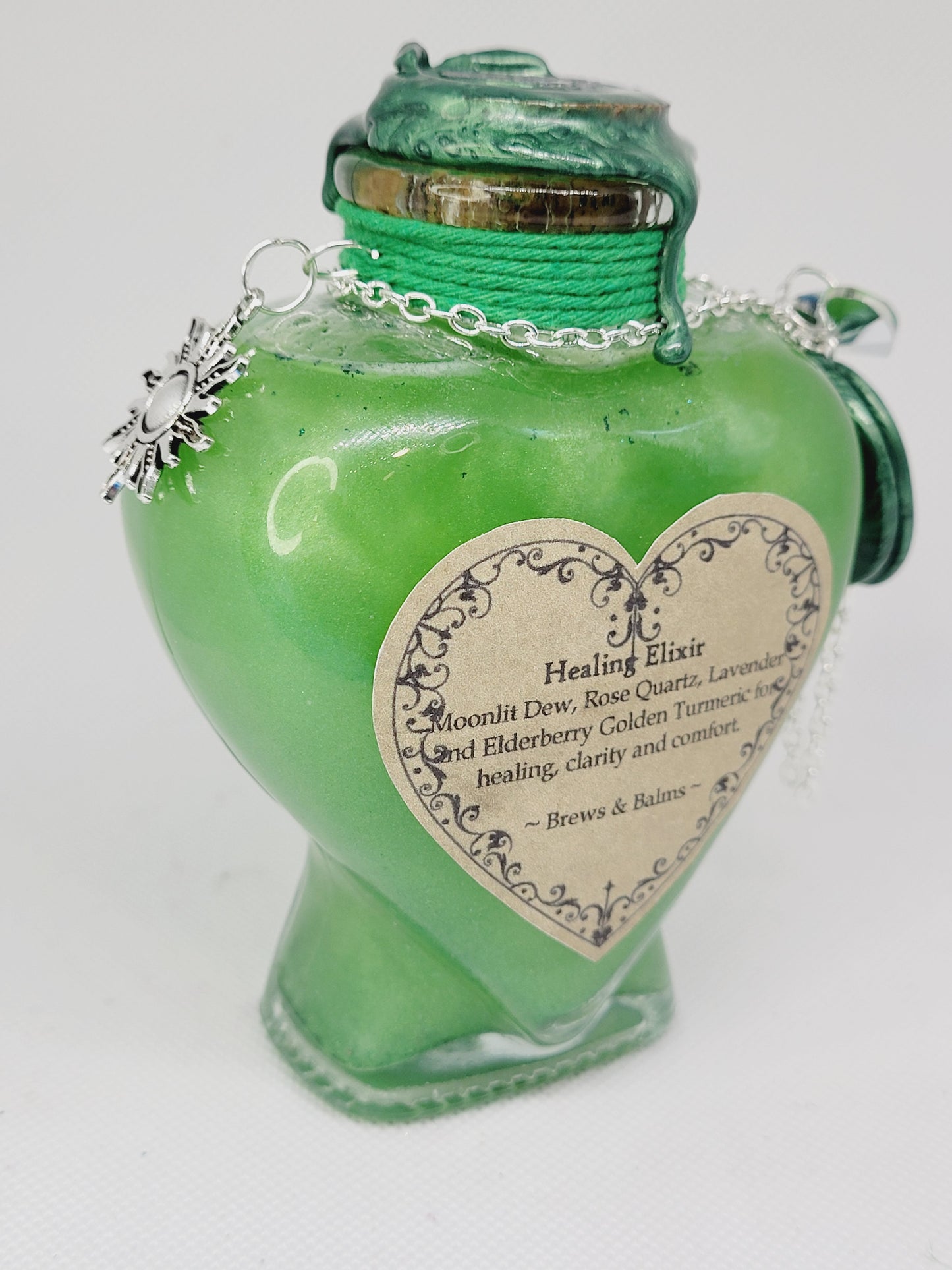 Decorative Green Healing Color Changing Bottle Style A