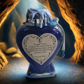 Handmade Dragon Tears Blue, Black & Silver Decorative Potion Bottle