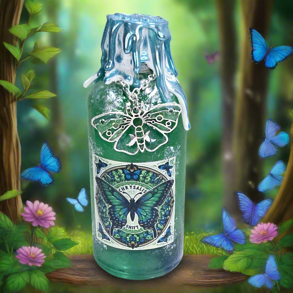 Butterfly Chrysalis Shift Round Bottle A Color Changing Potion Bottle Prop