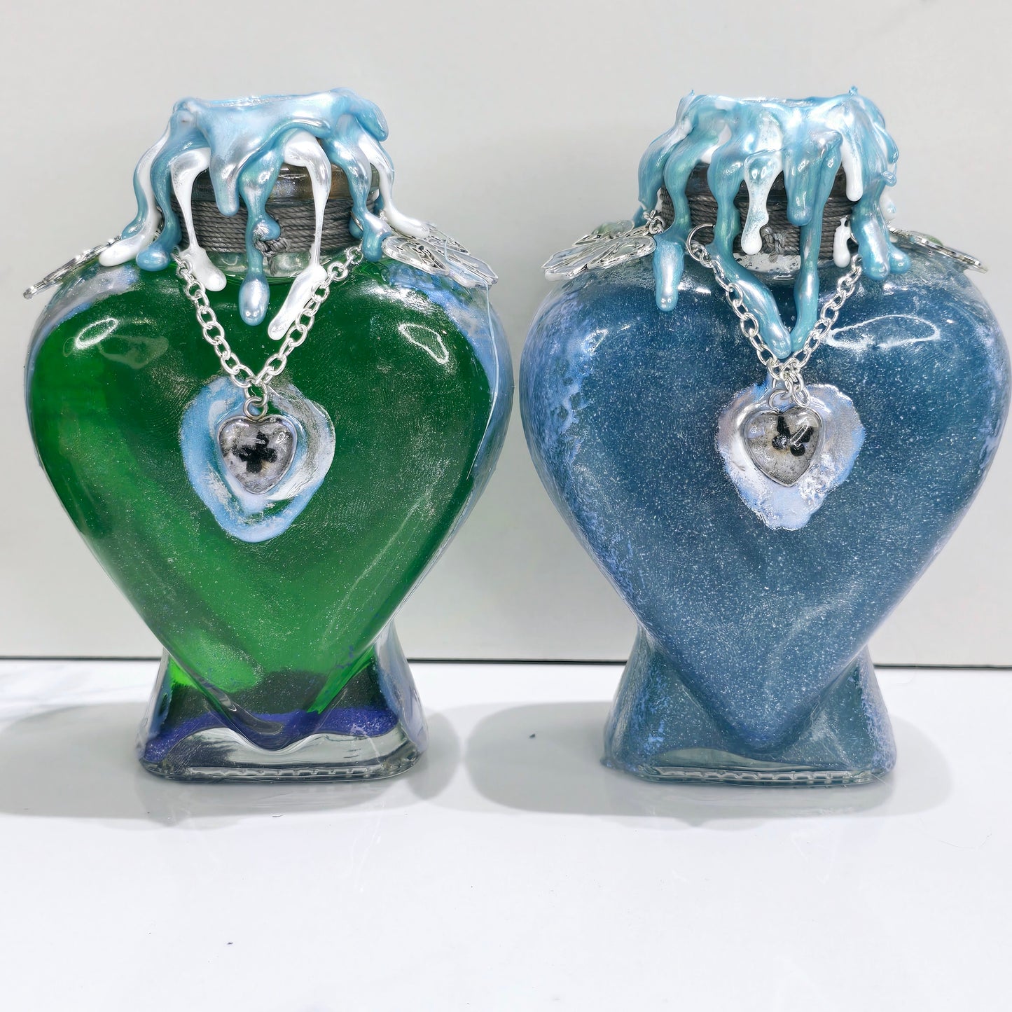 Butterfly Chrysalis Shift Decorative Color Changing Potion Heart Shaped Bottle