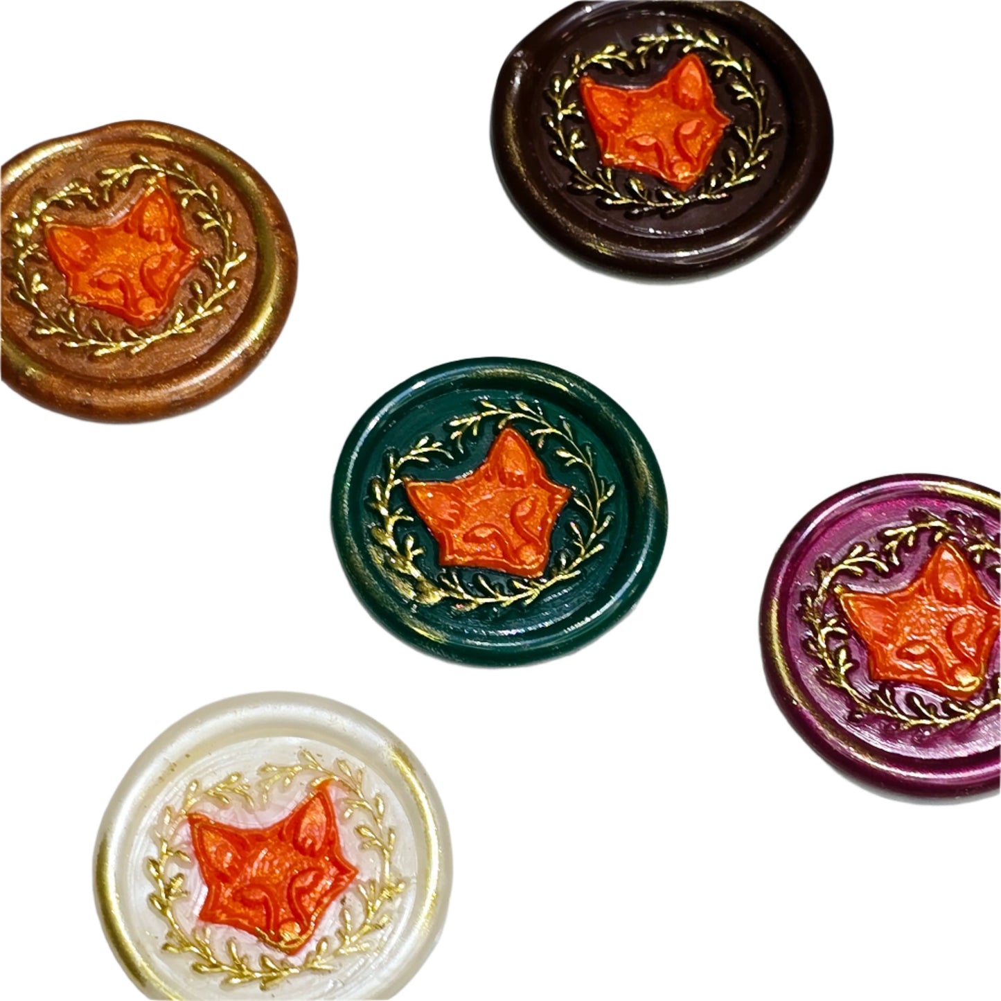 Fox Wax Seals, Assorted Colors, Set of Five