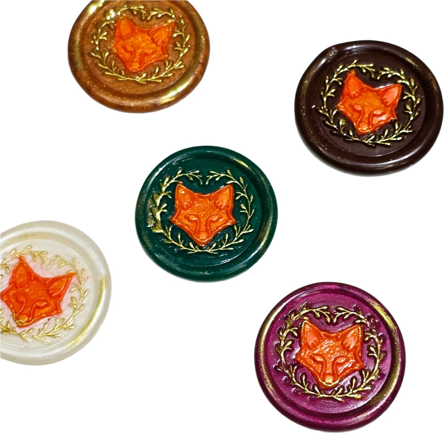 Fox Wax Seals, Assorted Colors, Set of Five