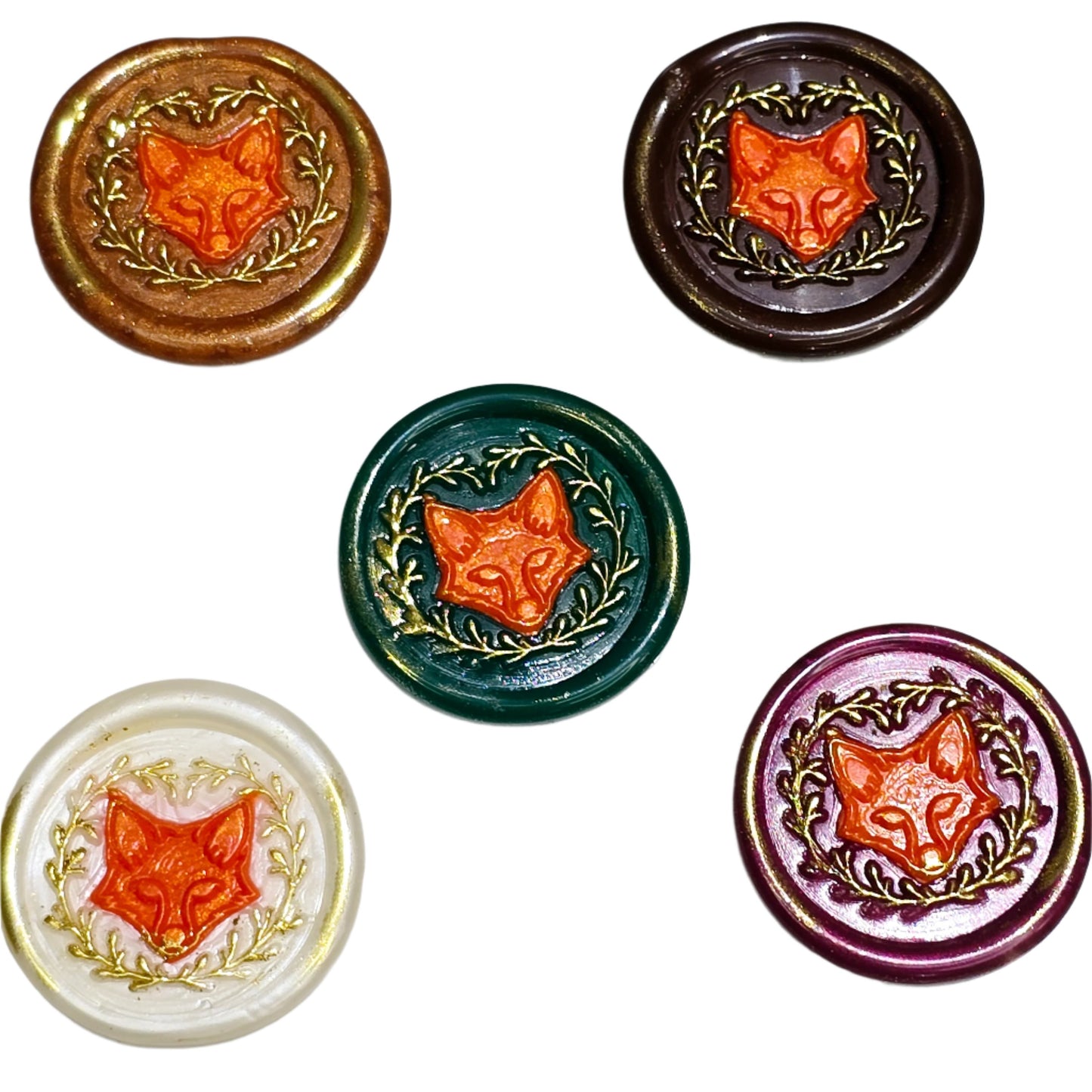 Fox Wax Seals, Assorted Colors, Set of Five