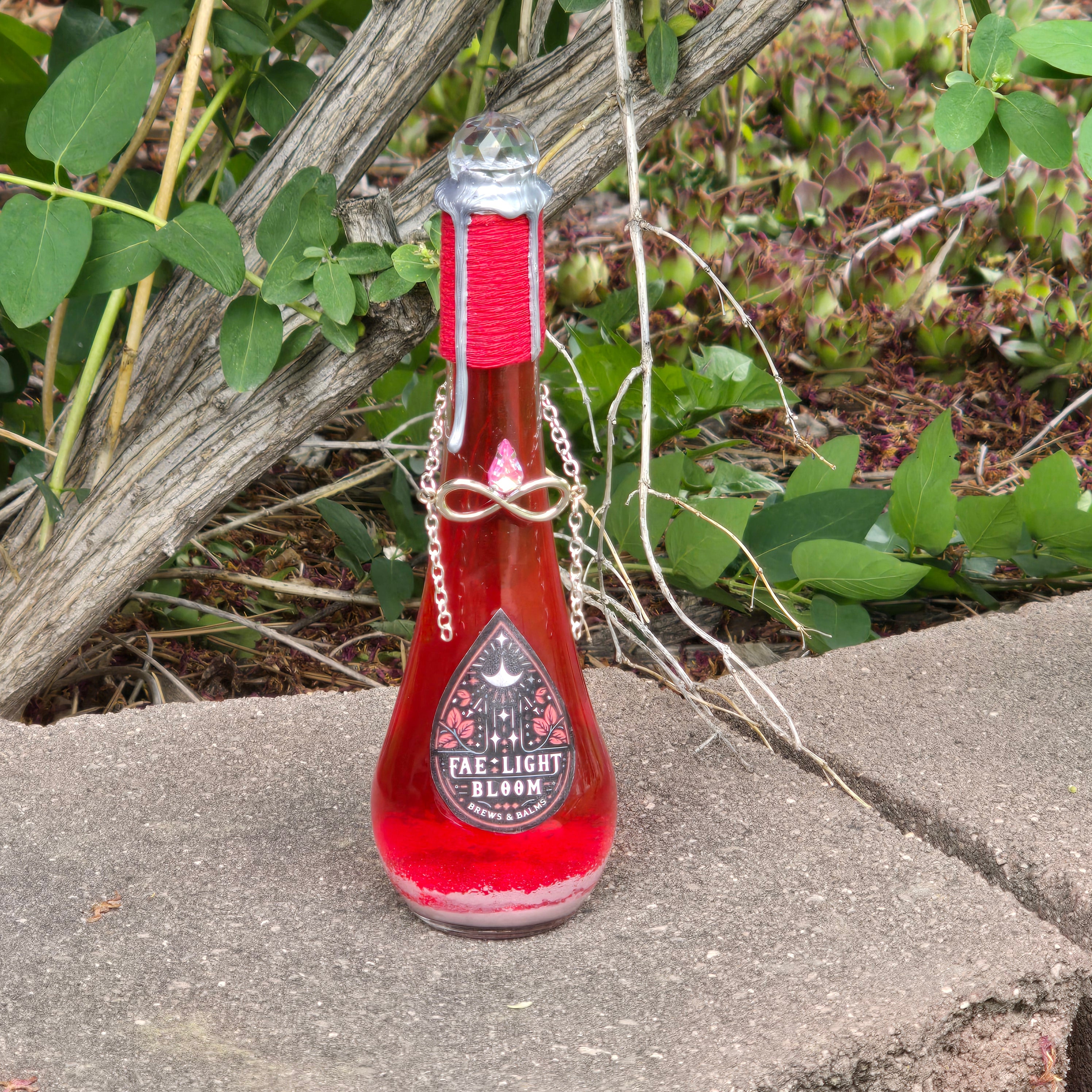 Fae Light Bloom Color Changing Decorative Potion Bottle Prop
