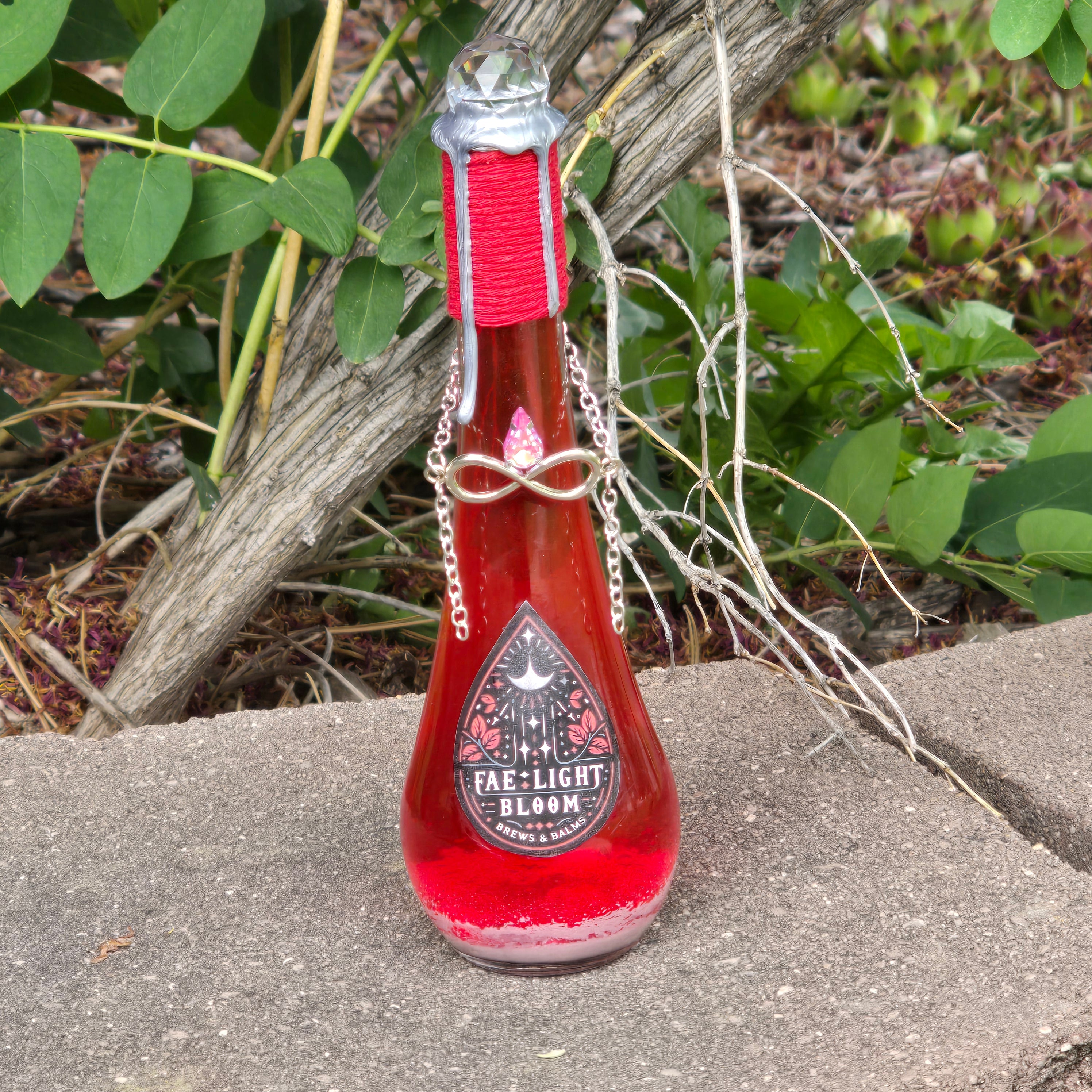 Fae Light Bloom Color Changing Decorative Potion Bottle Prop