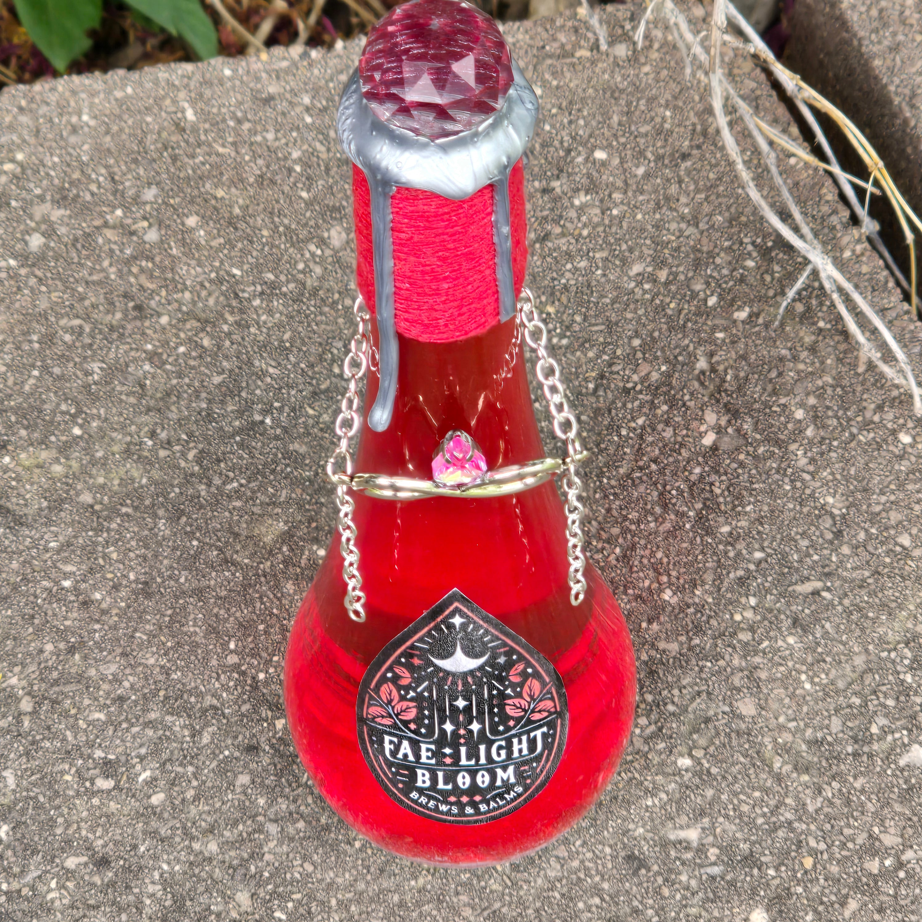 Fae Light Bloom Color Changing Decorative Potion Bottle Prop