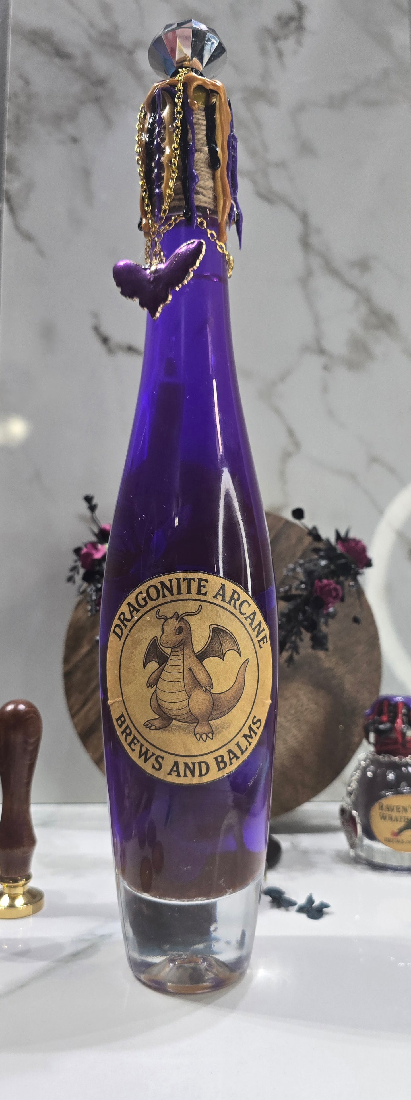 Brews & Balms Custom Made Decorative Bottle Potion Props