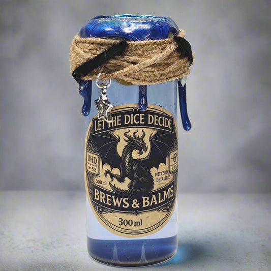 D20 Dice Potion Props, A Color Changing bottle for dragon fans!