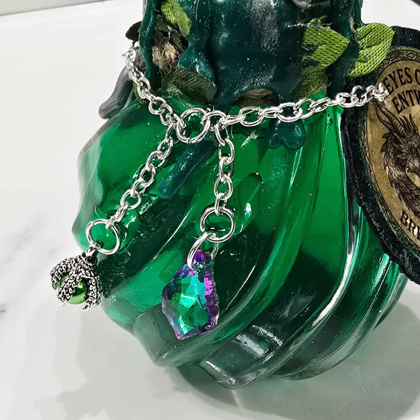 Eyes of the Entwined Decorative Potion Bottle Prop Color Changing Green