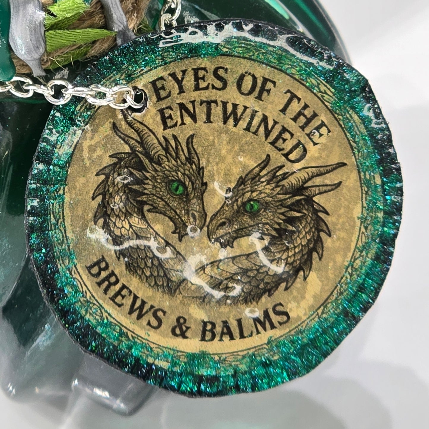 Eyes of the Entwined Decorative Potion Bottle Prop Color Changing Green