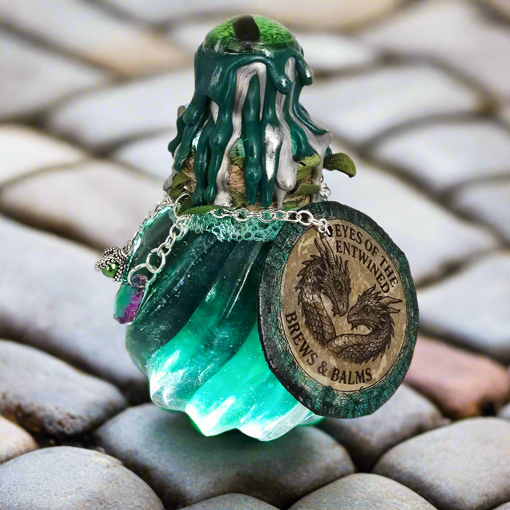 Eyes of the Entwined Decorative Potion Bottle Prop Color Changing Green