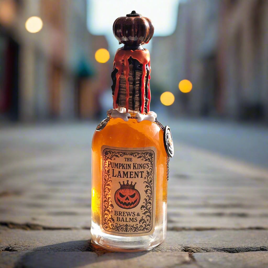 The Pumpkin King’s Lament Color Changing Decorative Potion Prop Bottle