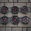 Spider's Web Wax Seals Black, Red & Silver Set of Six, with adhesive