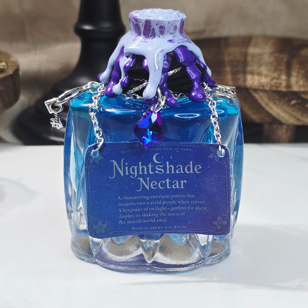 Nightshade Nectar Color Changing Decorative Bottle Potion Prop