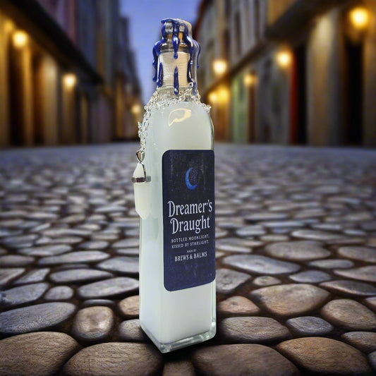 Dreamers Draught Color Changing Decorative Bottle Potion Prop, White to Blue