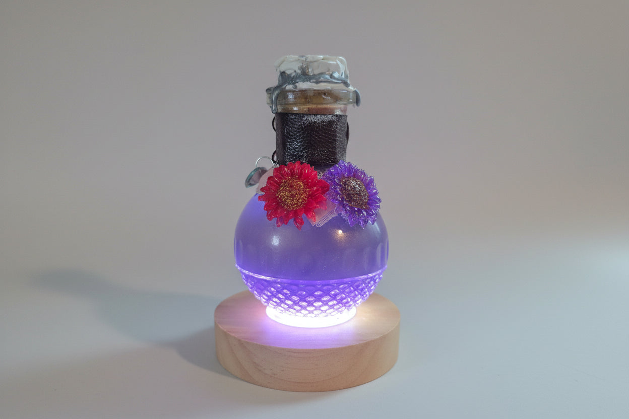 Bloom of Fae Color-Changing Decorative Potion Prop 5.5" Tall