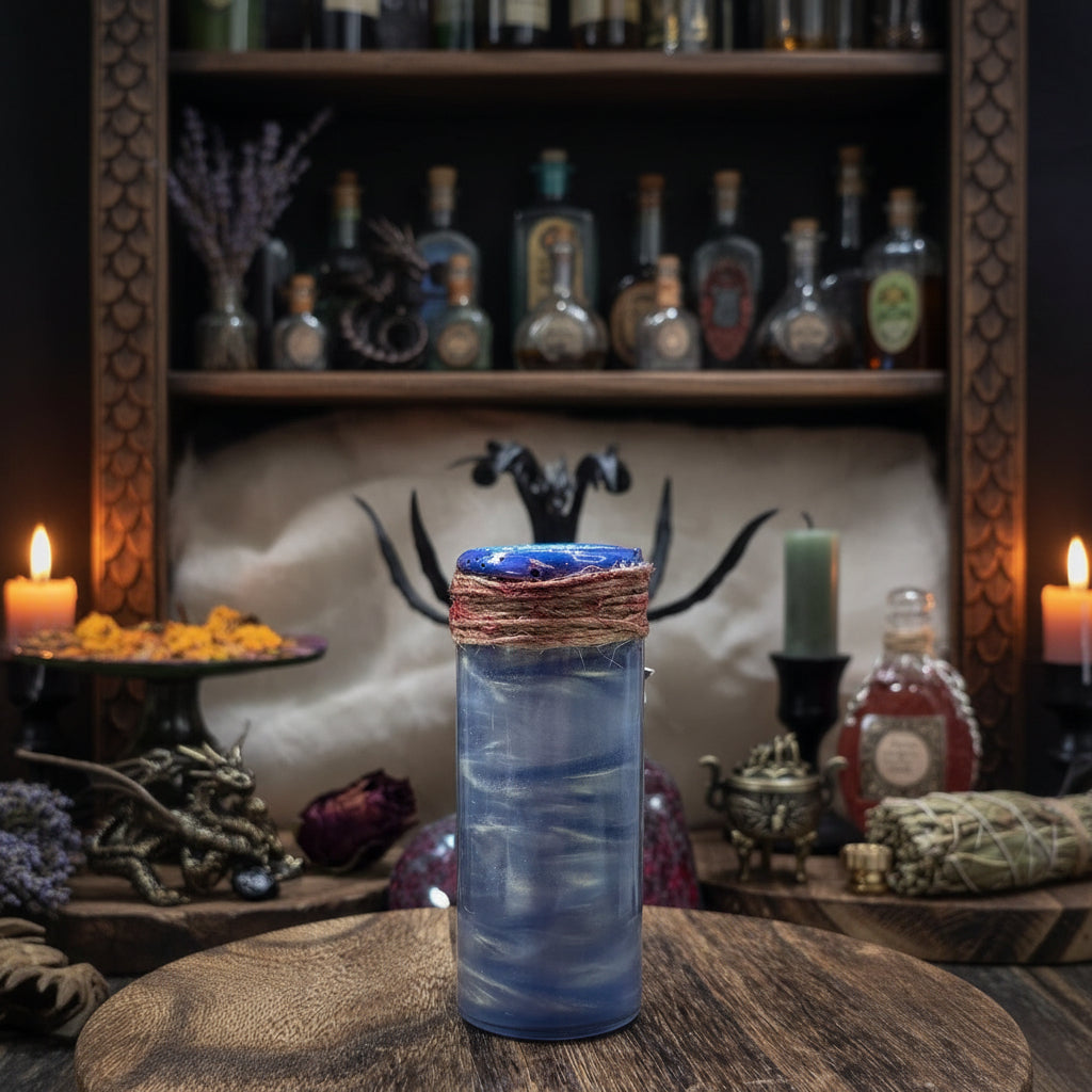 Dice D20 Let the Dice Decide Potion Props A Color Changing decorative bottle prop 3.5 "