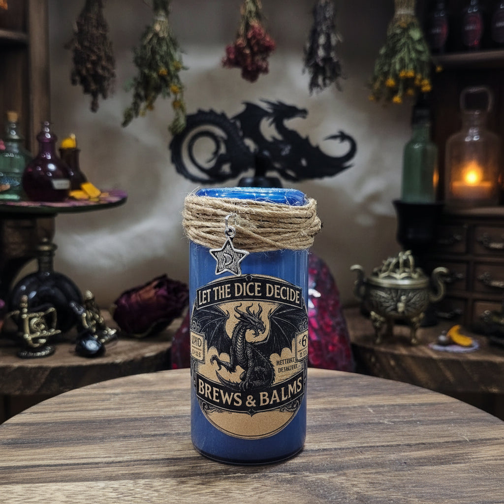 Dice D20 Let the Dice Decide Potion Props A Color Changing decorative bottle prop