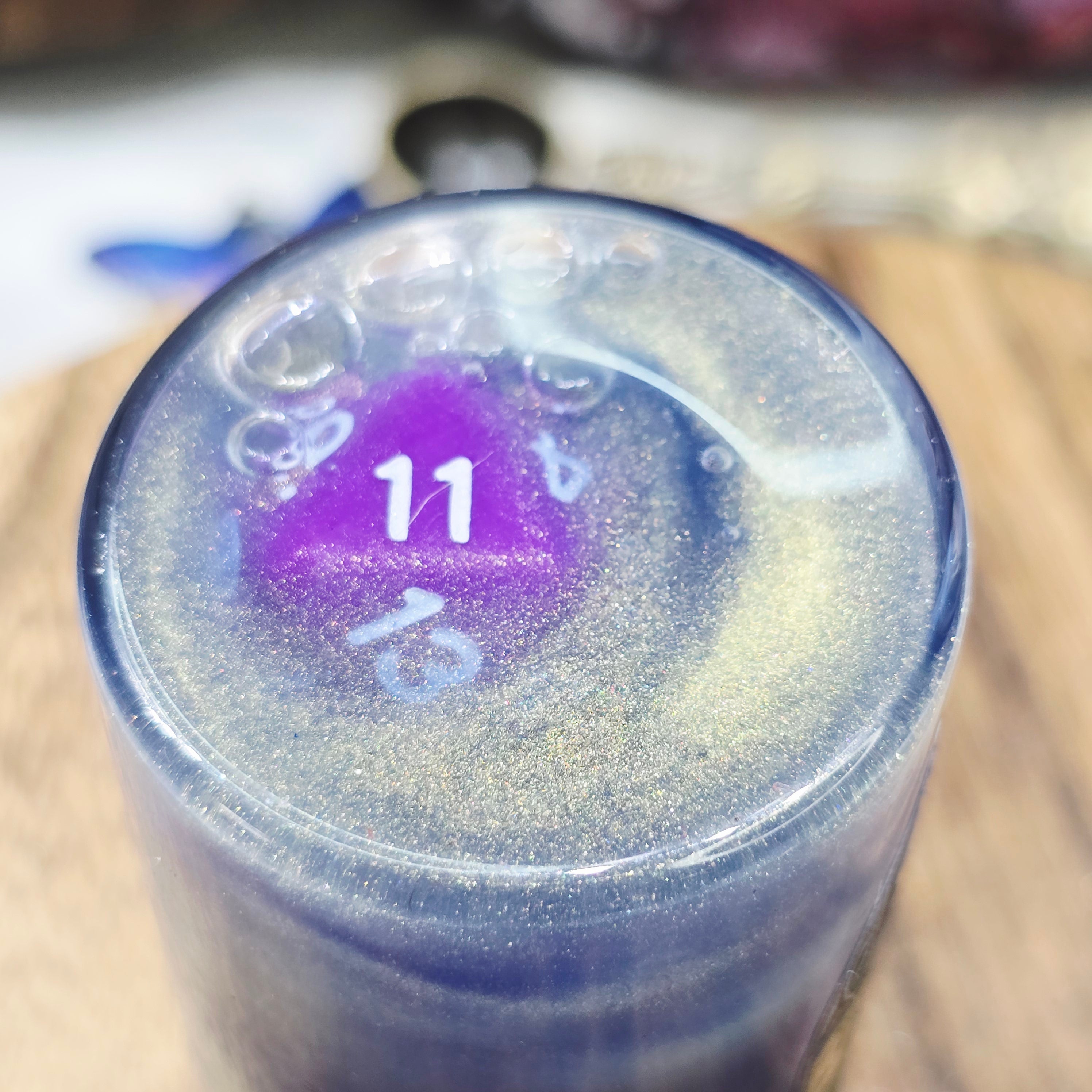 Dice D20 Let the Dice Decide Potion Props A Color Changing decorative bottle prop