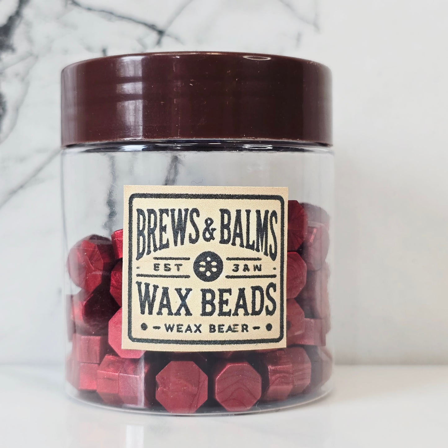 100 Count Wax Beads for Wax Sealing DIY Wax Seals - Various Colors - by Brews & Balms