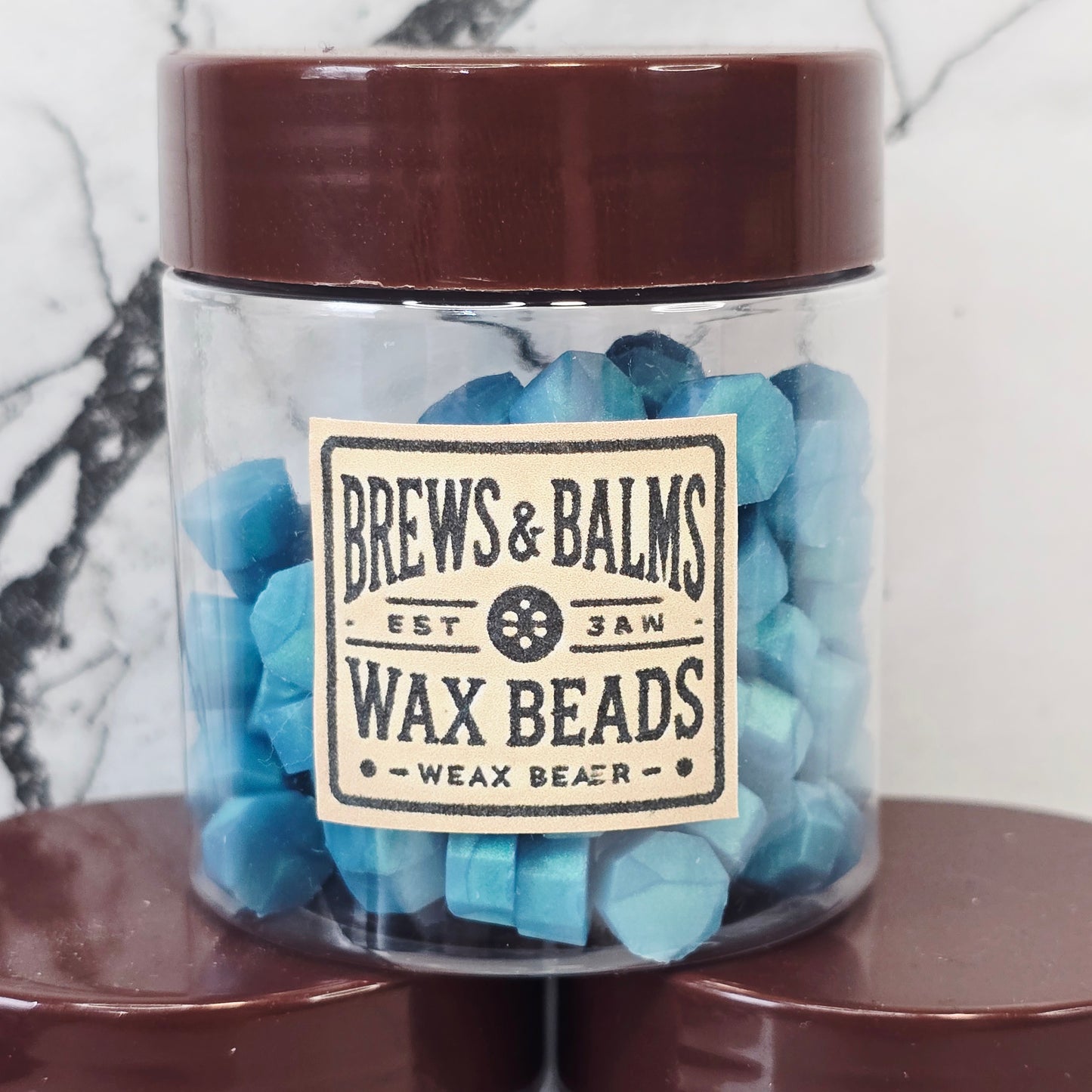 100 Count Wax Beads for Wax Sealing DIY Wax Seals - Various Colors - by Brews & Balms