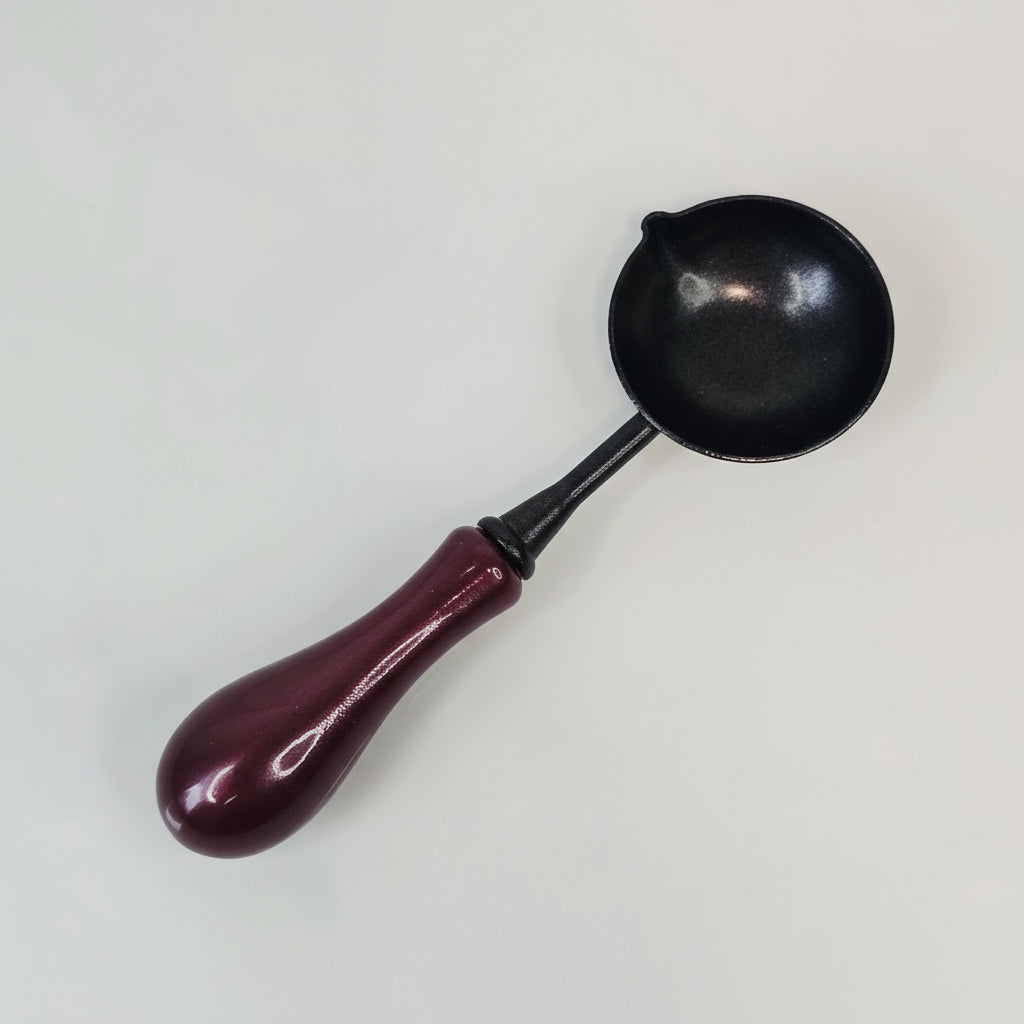 4" Wax Seal Melting Spoon – Painted Handle Wax Sealing Tool (1 Pc) | Brews & Balms