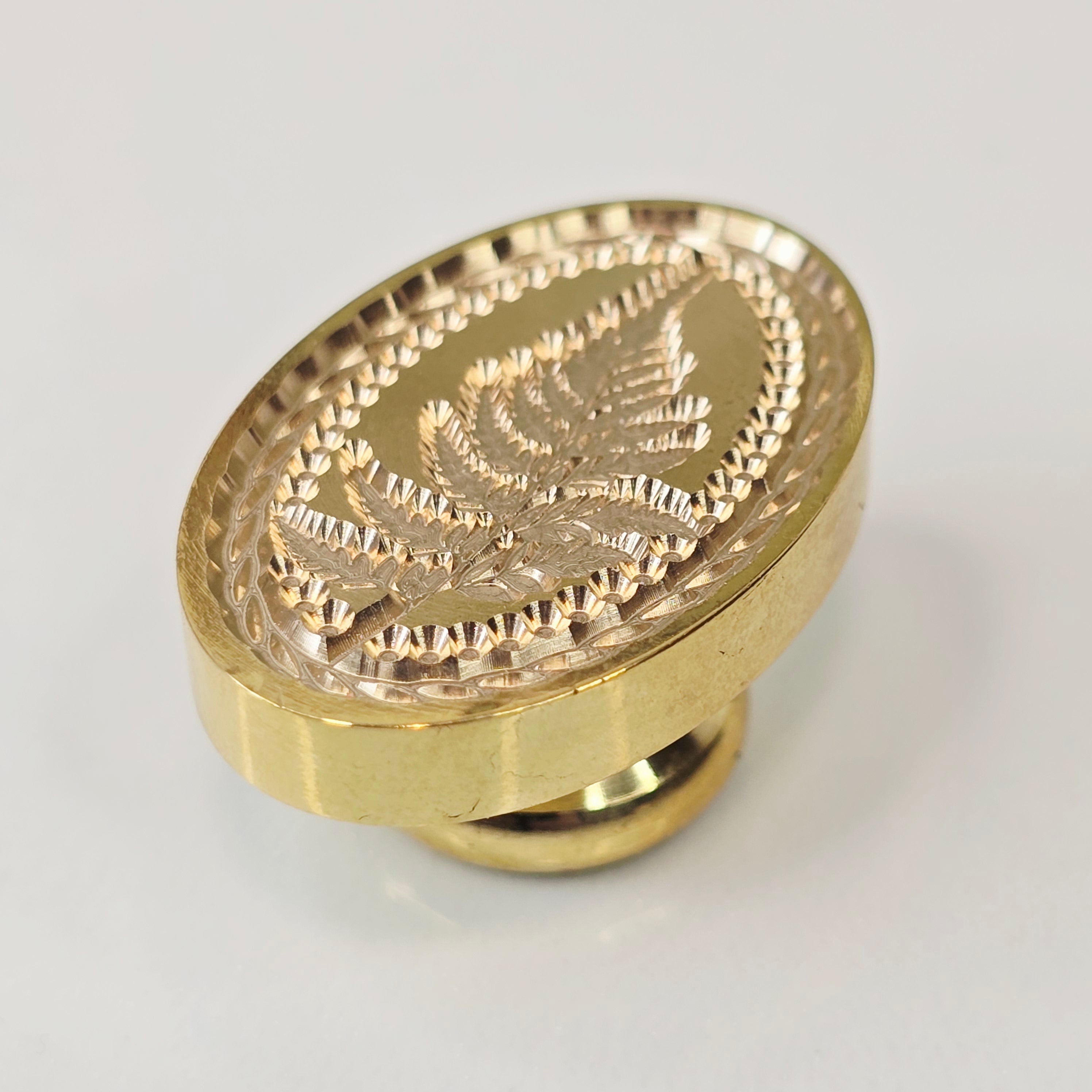 Nature Fern Wax Seal Stamp – Wax Sealing Brass Head | Brews & Balms