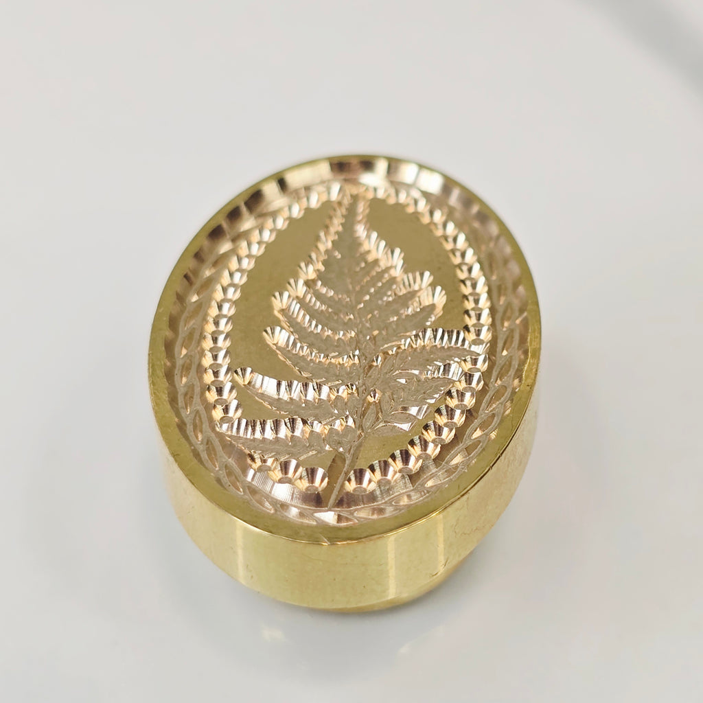 Nature Fern Wax Seal Stamp – Wax Sealing Brass Head | Brews & Balms