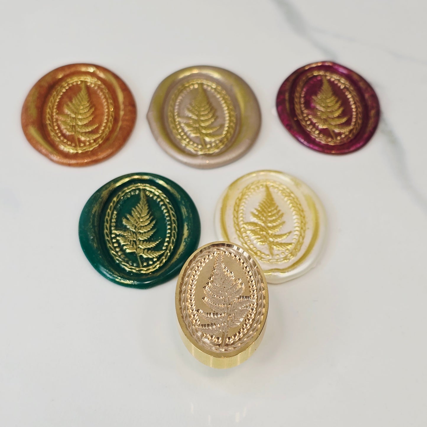 Nature Fern Wax Seal Stamp – Wax Sealing Brass Head | Brews & Balms