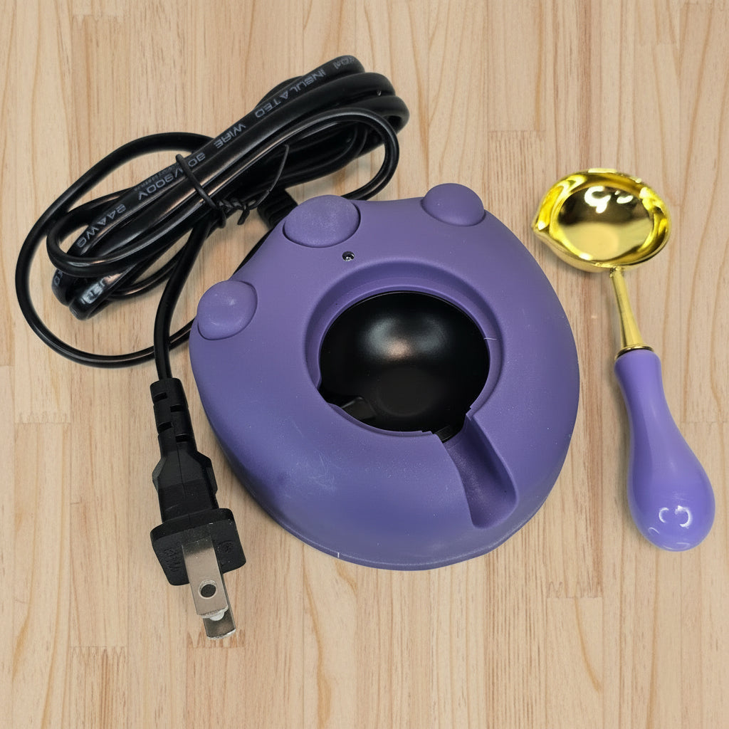 Electric Wax Seal Warmer – Wax Melting Heater with Spoon US Plug