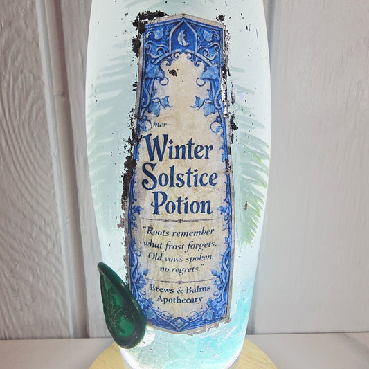 Winter Solstice Decorative Potion Prop, Includes Light 15" tall