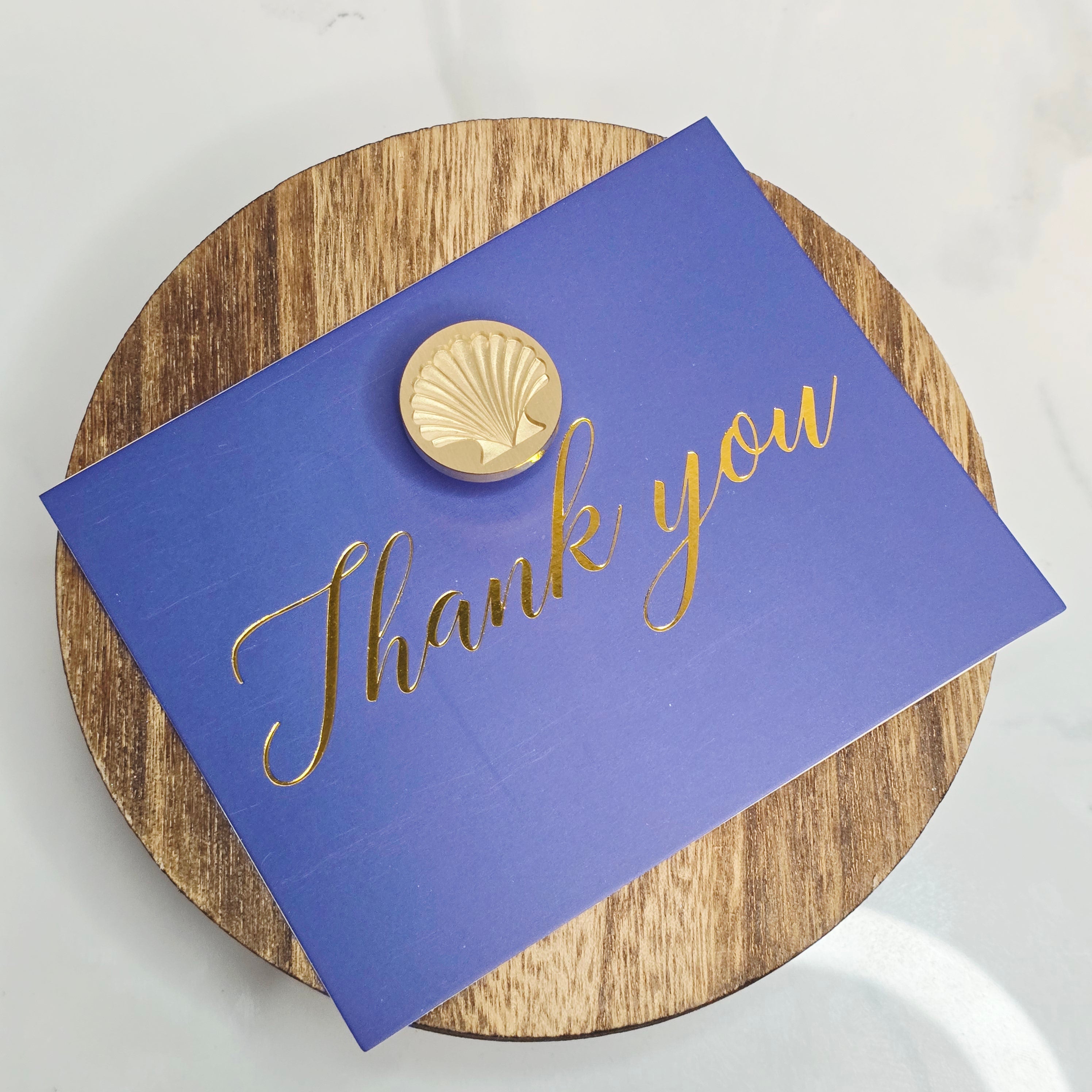 Scallop Shell Wax Seal Stamp — 0.98 Inch, for sealing letters, gifts and more