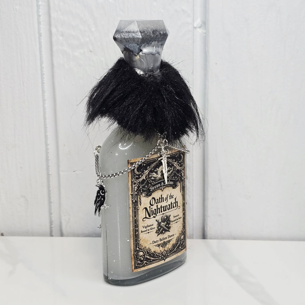 Oath of the Nightwatch Decorative Potion Bottle Prop White to Silver