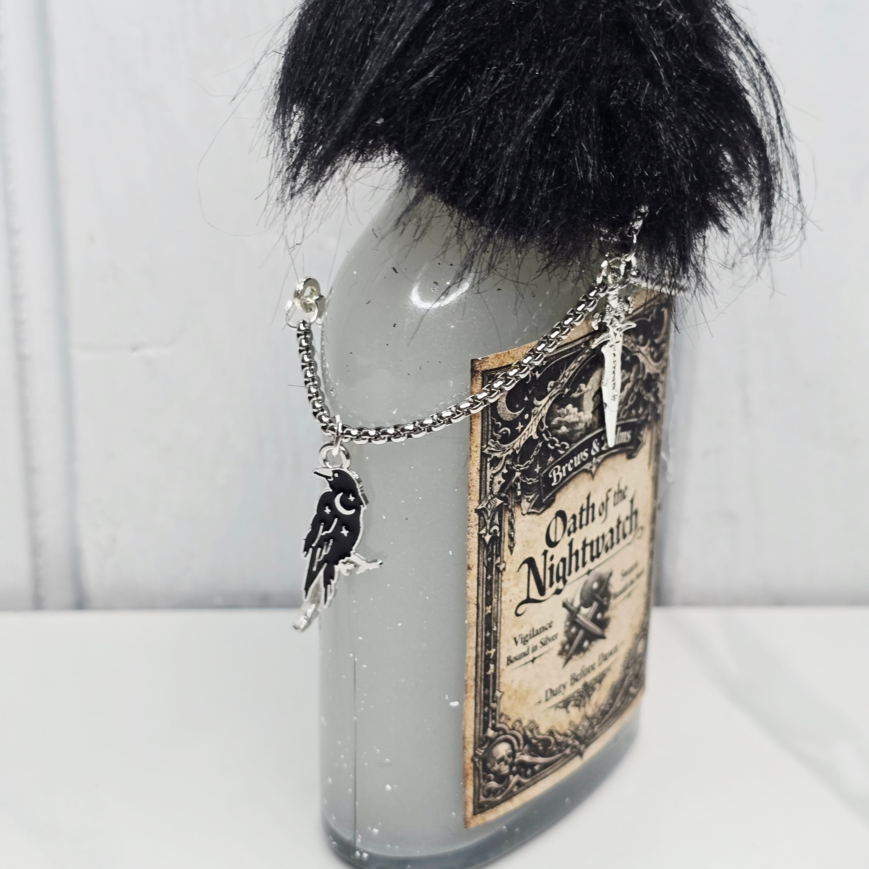 Oath of the Nightwatch Decorative Potion Bottle Prop White to Silver