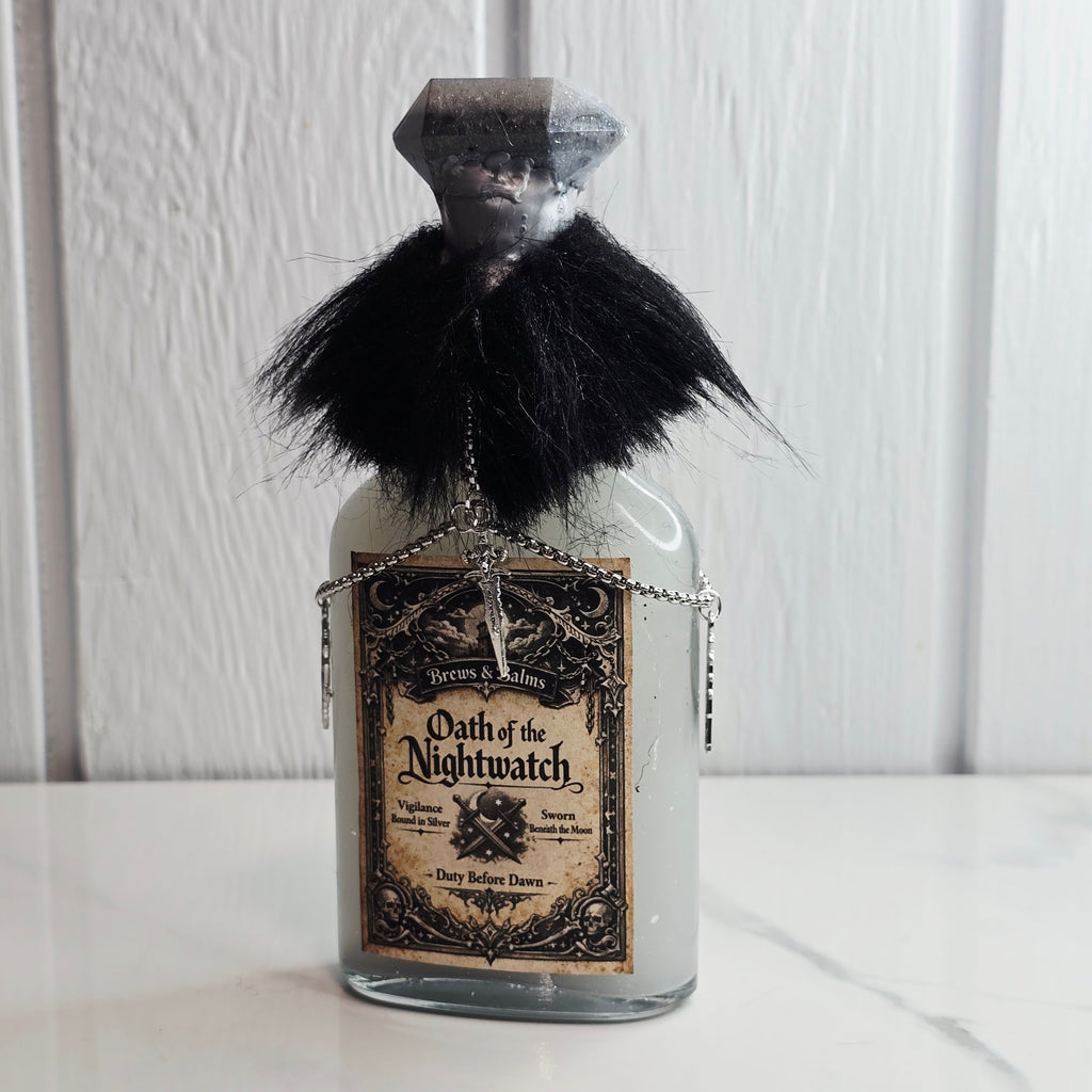 Oath of the Nightwatch Decorative Potion Bottle Prop White to Silver