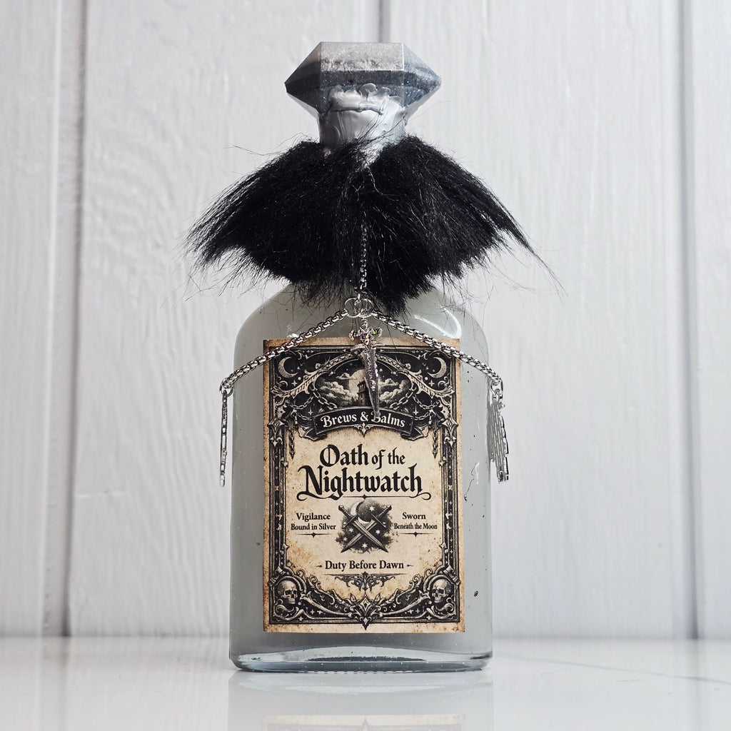 Oath of the Nightwatch Decorative Potion Bottle Prop White to Silver