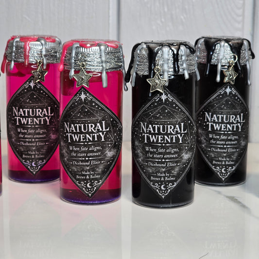 Natural 20 Dice D20 Potion Prop A Color Changing decorative bottle prop