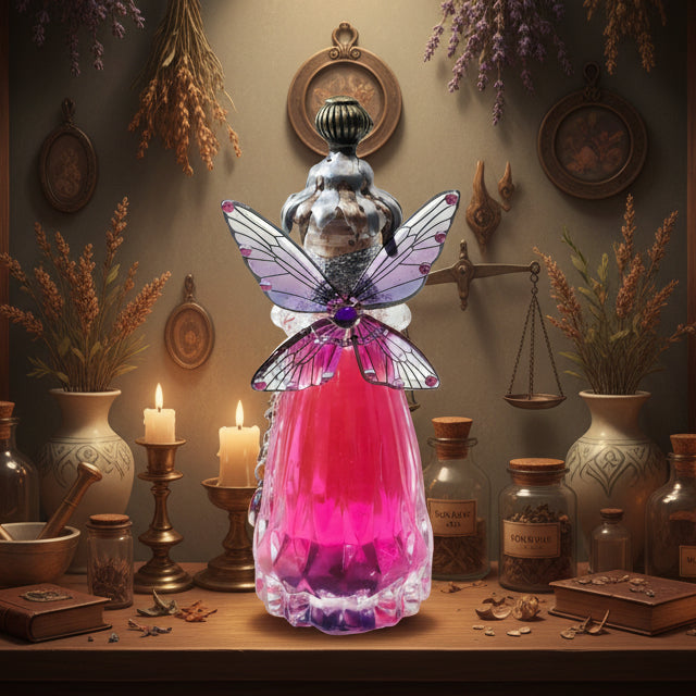 Fairy Glow Decorative Potion Bottle Prop Color Changing Pink to Purple