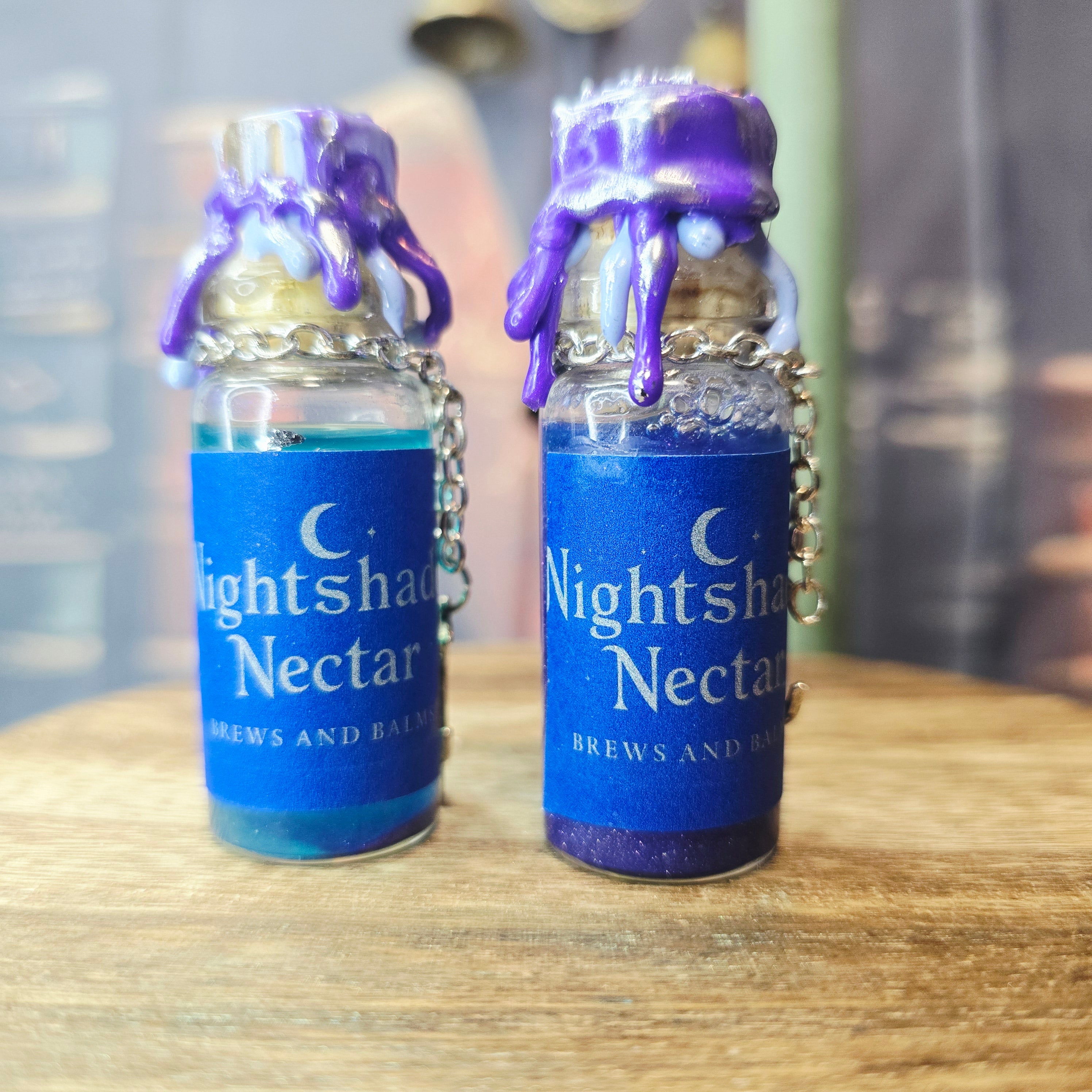 Handmade Mini Fidget Nightshade Nectar Color Changing Decorative Bottle Potion Prop