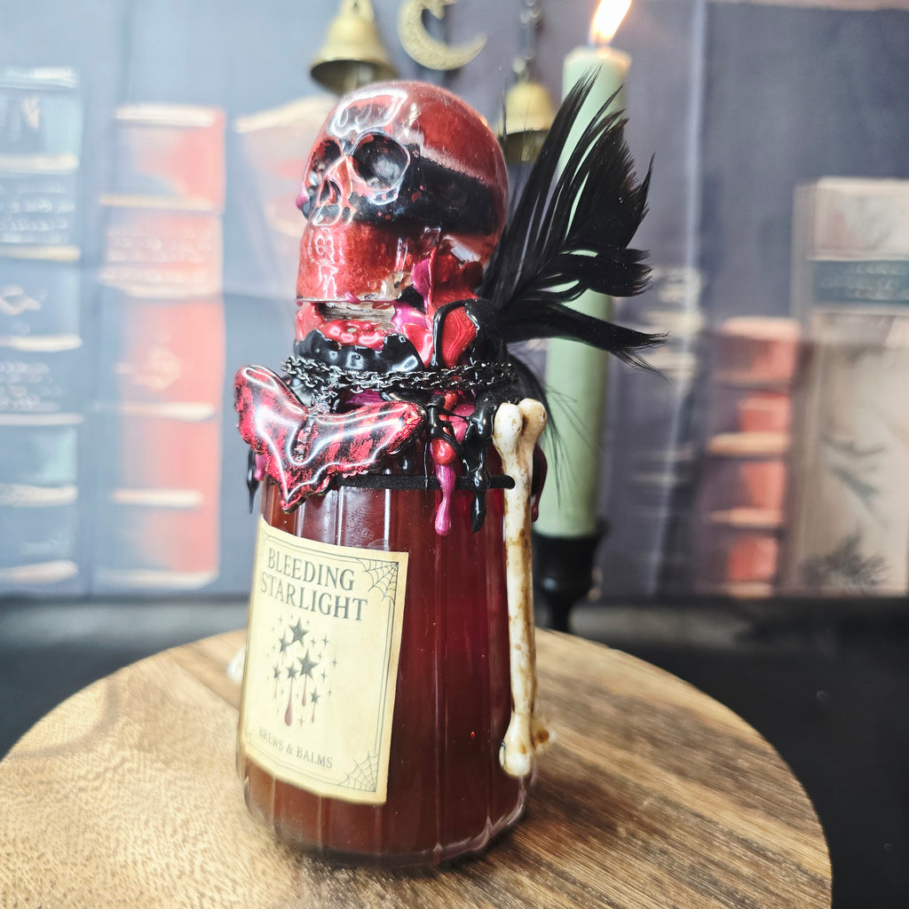 Handmade Bleeding Starlight Gothic Galaxy Potion Bottle A Color changing Decorative Prop