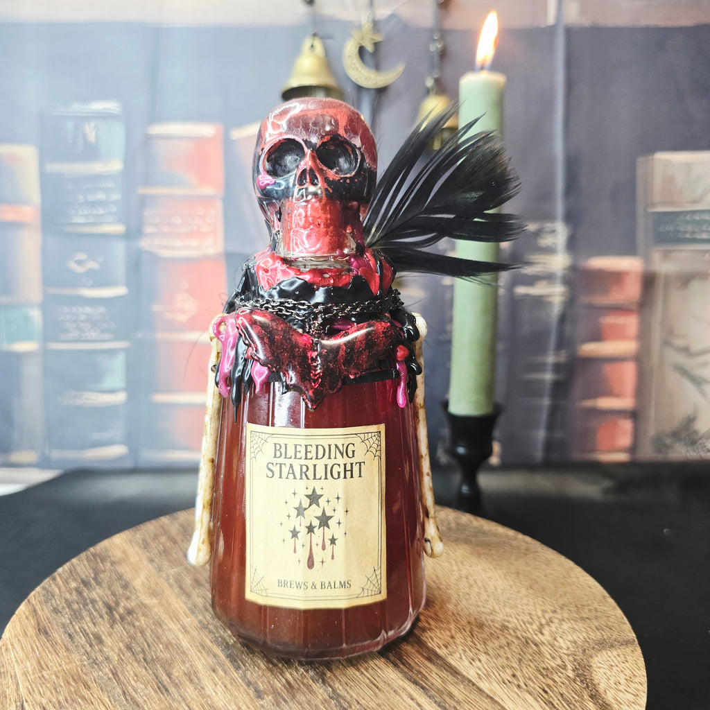 Handmade Bleeding Starlight Gothic Galaxy Potion Bottle A Color changing Decorative Prop