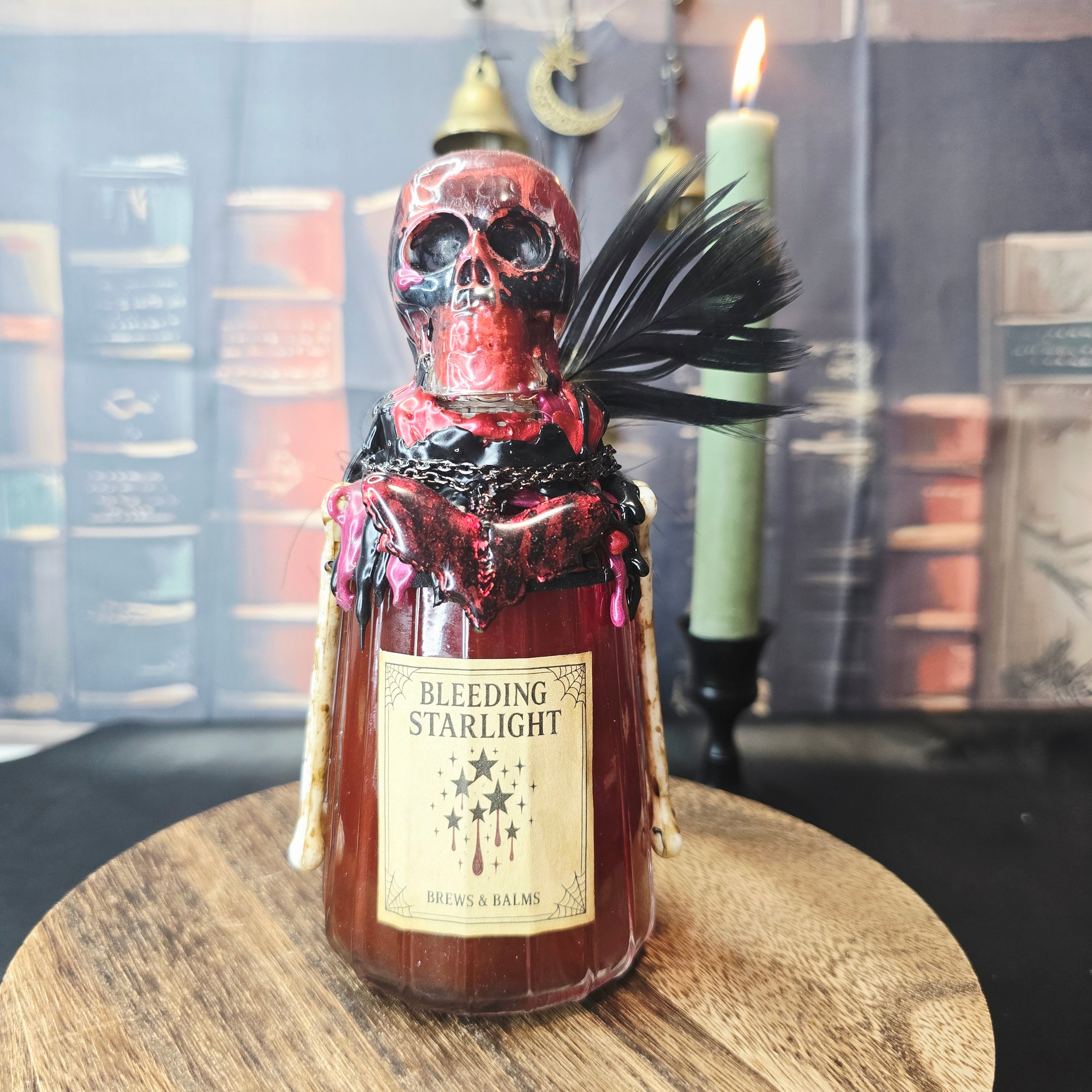 Handmade Bleeding Starlight Gothic Galaxy Potion Bottle A Color changing Decorative Prop