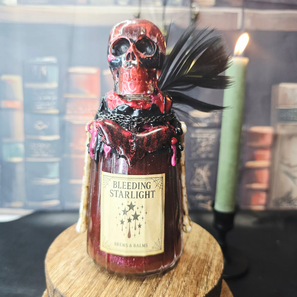 Handmade Bleeding Starlight Gothic Galaxy Potion Bottle A Color changing Decorative Prop
