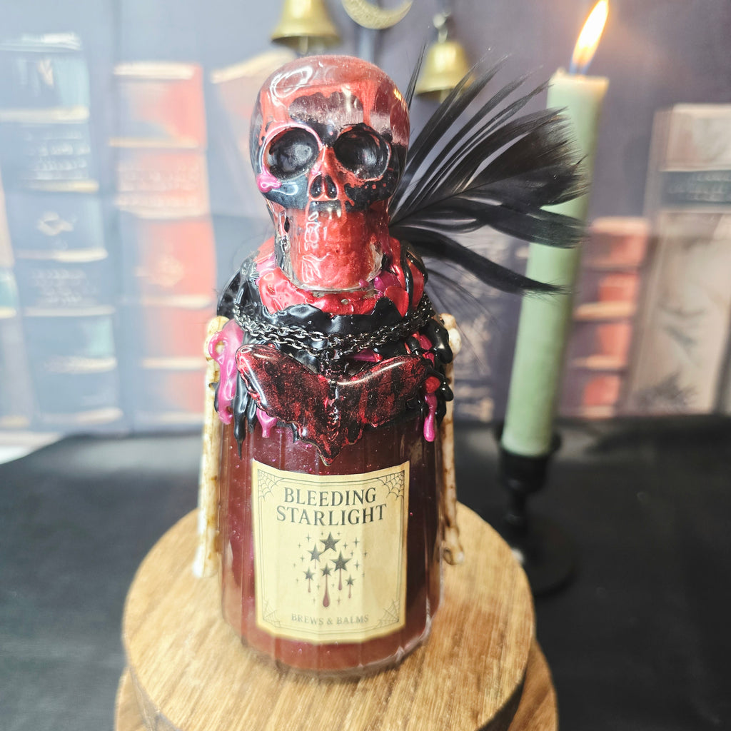 Handmade Bleeding Starlight Gothic Galaxy Potion Bottle A Color changing Decorative Prop